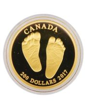 2017 Canada $200 Pure Gold Coin – Welcome to the World – 15.43g .9999 Fine 