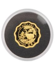 2014 Canada $150 Blessings of Longevity 10.4g .99999 Pure Gold Scallop Edge Proof – RCM