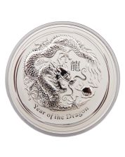 2012 Australia 1 Kilo Pure 9999  Silver Coin Year of the Dragon Perth Mint 1 kg