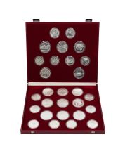 1980 Moscow Olympics USSR Silver 28-Coin Proof Set .900 Fine in Original Case – Rare Complete