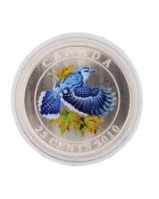 2010 25-Cent Coloured Coin – Blue Jay