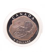 2008 $4 Fine Silver Coin – Triceratops