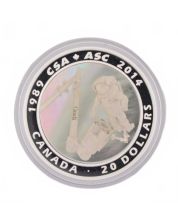 2014 $20 Fine Silver Coin – 25th Anniversary of the Canadian Space Agency