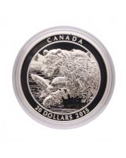 2015 $20 Fine Silver Coin – Grizzly Bear: The Catch