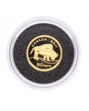 2011 50-Cent 1/25 oz Fine Gold Coin – Wood Bison