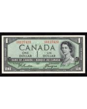 1954 Canada $1 devils face banknote Beattie Coyne S/A 0127423 Choice UNC
