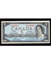 1954 Canada $5 banknote Bouey Rasminsky T/X 3286923 Choice AU/UNC