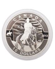 2013 Canadian Royal Mounted Police - O Canada Proof $10 Fine Silver Coin