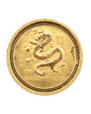 2000 Australia 1/10 Oz Pure Gold $15 Year of Dragon Coin Key Date  