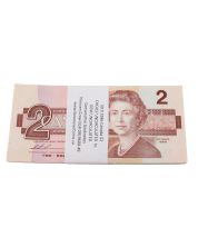 50 x 1986 Canada $2.00 notes Thiessen Crow EGR0919600-49 UNCIRCULATED