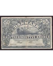 Denmark 50 Kroner 1919 P-22c nice a/fine
