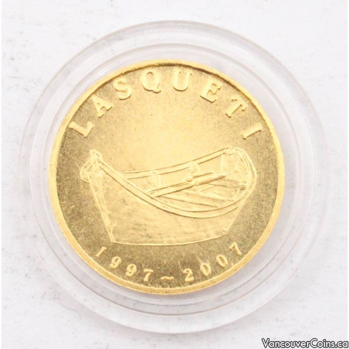 1/10 oz Gold Lasqueti Mint 19972007 LASQUETI 1/10 oz 9999 Pure Gold