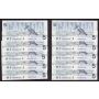 10x 1986 Canada $5 consecutive notes Knight Dodge ANR8289151-60 CH UNC