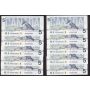 10x 1986 Canada $5 consecutive notes Knight Theissen ANI 8292680-89 CH UNC