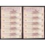 10X Canada 1986 $2 consec. replacement notes BC55bA SB BBX3922278-87 CH UNC+