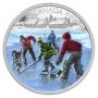 2014 $20 Pond Hockey Canada .9999 Fine 1oz Silver Proof Coloured Coin