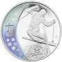 2008 Canada $25 Freestyle Olympic Skiing Sterling Silver Hologram