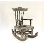 .999 Pure Silver intricate Rocking Chair sculpture 