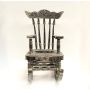 .999 Pure Silver intricate Rocking Chair sculpture 