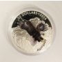 2016 $20 Baronial Bald Eagle .9999 Fine Silver 1 oz Proof Colour Coin