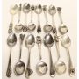 15x Yukon Figural sterling silver spoons 