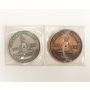 1867 1967 Orillia Canada Champlain Leacock Silver #69+ & Bronze medals 