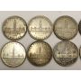 10x 1939 Canada Silver Dollars  VF+