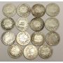 1824-1887 Great Britain Silver Shillings 