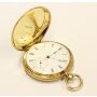 C 1890 Breitling Laederich 18K Gold KW KS Hunter pocket watch 