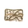 Circa 1850 Victorian 87 Diamond 2.13 tcw Rose Gold Silver brooch 