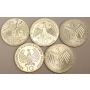 15x Germany 10 Mark silver coins 1972 Munich Olympics 