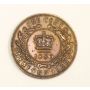 1880 Wide O Newfoundland One Cent EF45