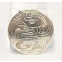 Northwest Coast carved Double Eagle sterling silver pendant