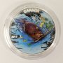 2017 $10 The Beaver .9999 Fine Silver Proof Coloured Coin Iconic Canada 