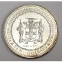 Jamaica $10 1972 large sterling silver coin SP63+