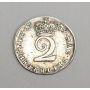 1739 two pence silver 2d S3714A George II   VF25