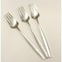3x Georg Jensen sterling silver dinner forks Cypress 
