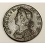 1729 Great Britain half penny VF25