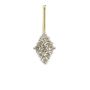 14K Yellow Gold Diamond 0.42 tcw Hanging Bar Pendant for Necklace w/appraisal
