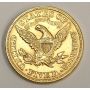 1880 $5 Gold Half Eagle nice AU50 or better