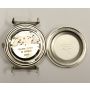 1960 Bulova 14k white gold watch textured 20-diamond dial 