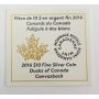 2016 Canada $10 Coin Duck Of Canada Canvasback 