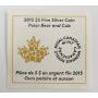 2015 Canada $5 Proof Silver Coin Polar Bear and Cub 