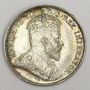 1910 Canada 5 cents silver coin HL C/B