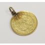 1897 South Africa gold half Pond coin with jewelry mount 