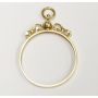 18K gold bezel for Double Eagle $20 gold coin screw top pendant ring 6.46 grams