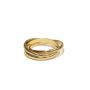 Cartier les must de 18K Gold Trinity Rolling Ring 750 48