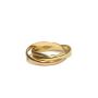 Cartier les must de 18K Gold Trinity Rolling Ring 750 48