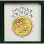 1980 Great Britain gold sovereign coin Choice Proof 