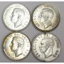10x 1949 Canada silver dollars mixed circulated grades 